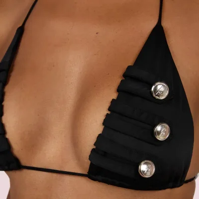 Black Body Cadet Triangle Bikini Top 1