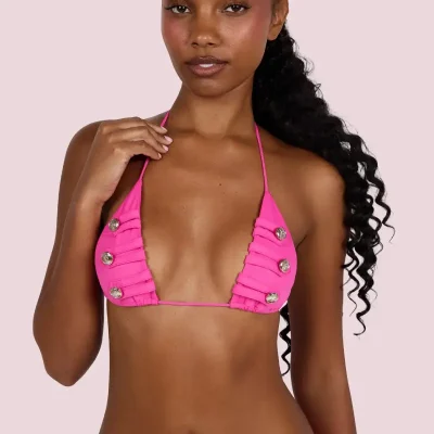 Pink Body Cadet Triangle Bikini Top